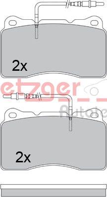 Metzger 1170534 - Тормозные колодки, дисковые, комплект autospares.lv