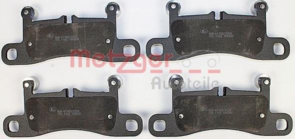 Metzger 1170523 - Тормозные колодки, дисковые, комплект autospares.lv