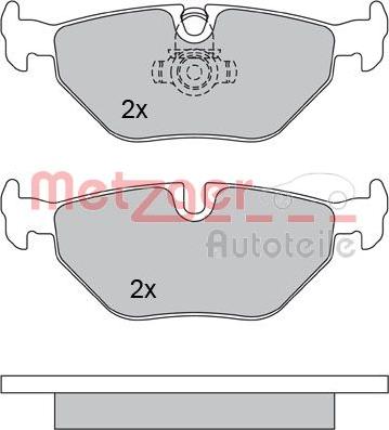 Metzger 1170014 - Тормозные колодки, дисковые, комплект autospares.lv