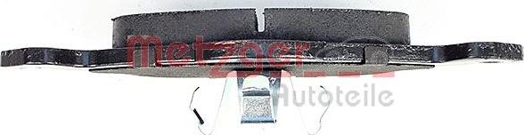 Metzger 1170038 - Тормозные колодки, дисковые, комплект autospares.lv