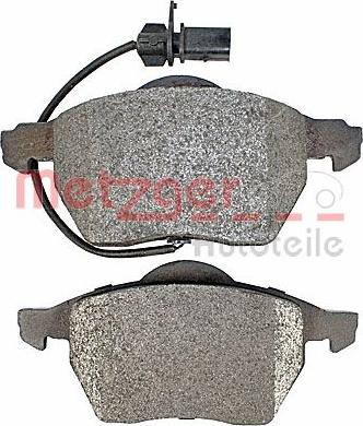 Metzger 1170020 - Тормозные колодки, дисковые, комплект autospares.lv