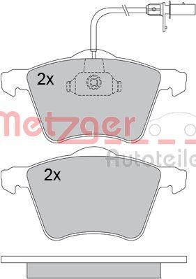 Metzger 1170104 - Тормозные колодки, дисковые, комплект autospares.lv