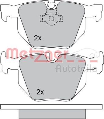 Metzger 1170105 - Тормозные колодки, дисковые, комплект autospares.lv