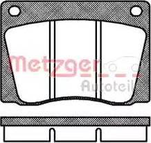 Metzger 1170808 - Тормозные колодки, дисковые, комплект autospares.lv