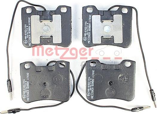 Metzger 1170302 - Тормозные колодки, дисковые, комплект autospares.lv