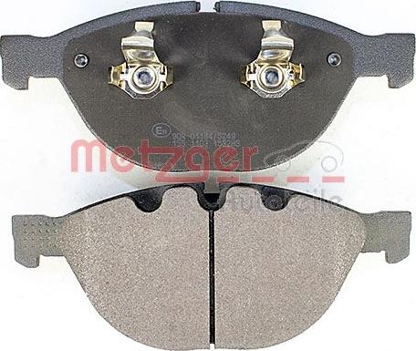 Metzger 1170380 - Тормозные колодки, дисковые, комплект autospares.lv