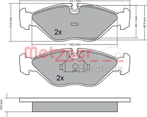 Woking 219300 - Тормозные колодки, дисковые, комплект autospares.lv