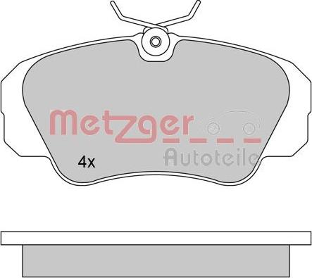 Metzger 1170245 - Тормозные колодки, дисковые, комплект autospares.lv