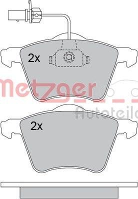 Metzger 1170261 - Тормозные колодки, дисковые, комплект autospares.lv