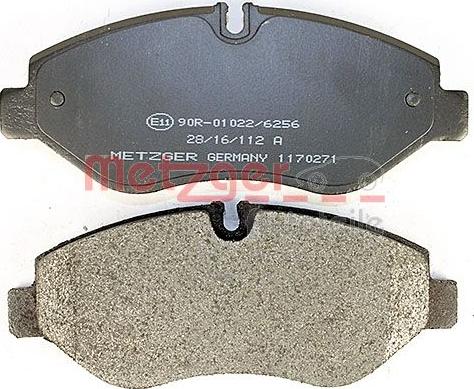 Metzger 1170271 - Тормозные колодки, дисковые, комплект autospares.lv