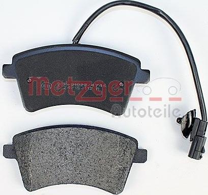 Metzger 1170776 - Тормозные колодки, дисковые, комплект autospares.lv