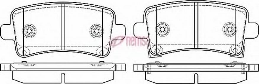 Metzger 1388.04 - Тормозные колодки, дисковые, комплект autospares.lv