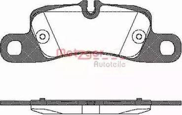 Metzger 1170778 - Тормозные колодки, дисковые, комплект autospares.lv