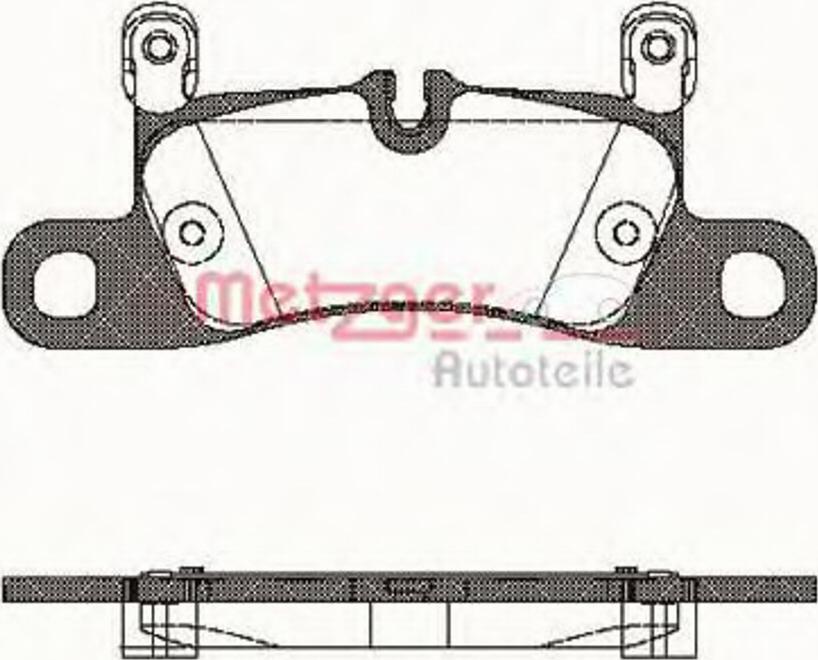 Metzger 137920 - Тормозные колодки, дисковые, комплект autospares.lv