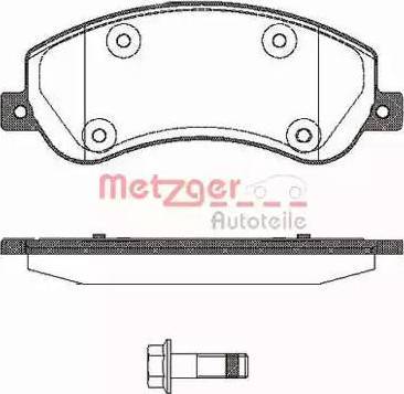 Metzger 1170774 - Тормозные колодки, дисковые, комплект autospares.lv