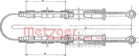 Metzger 321.4 - Кронштейн, тормозной шланг autospares.lv