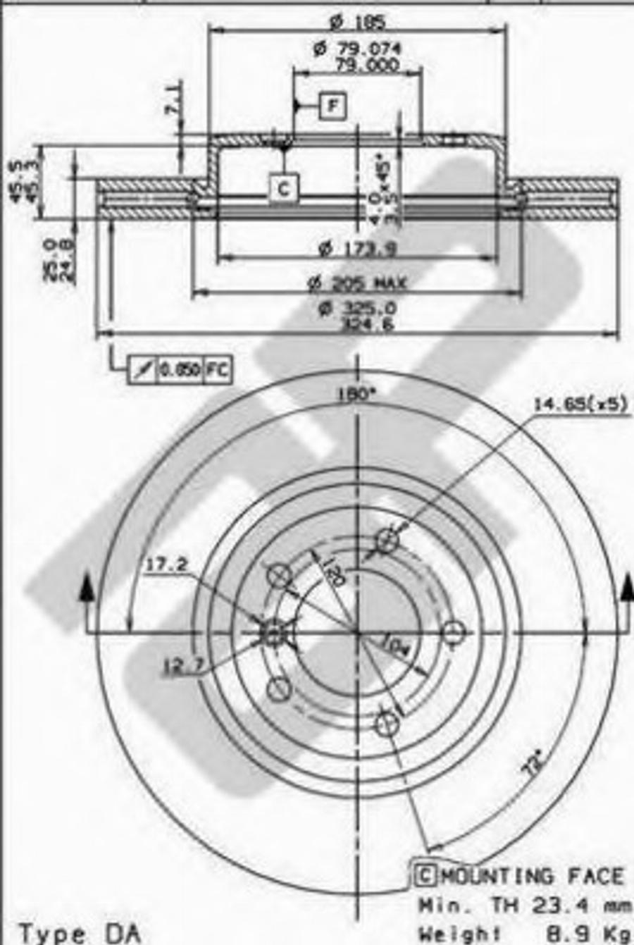 Metzger 24817 V - Тормозной диск autospares.lv