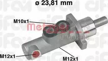 Metzger 202-441 - Главный тормозной цилиндр autospares.lv