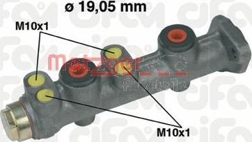 Metzger 202-150 - Главный тормозной цилиндр autospares.lv