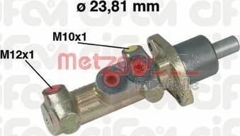 Metzger 202-386 - Главный тормозной цилиндр autospares.lv