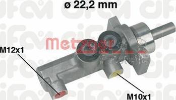 Metzger 202-381 - Главный тормозной цилиндр autospares.lv