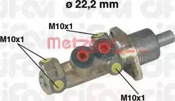 Metzger 202-387 - Главный тормозной цилиндр autospares.lv