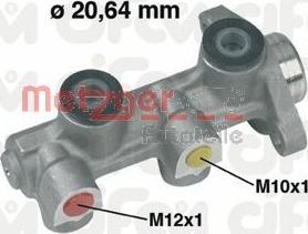 Metzger 202-224 - Главный тормозной цилиндр autospares.lv