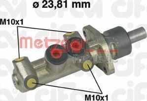 Metzger 202-222 - Главный тормозной цилиндр autospares.lv