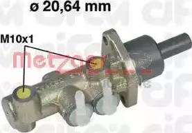 Metzger 202-279 - Главный тормозной цилиндр autospares.lv