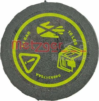 Metzger 2140152 - Крышка, резервуар охлаждающей жидкости autospares.lv