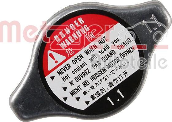 Metzger 2141069 - Крышка горловины радиатора autospares.lv