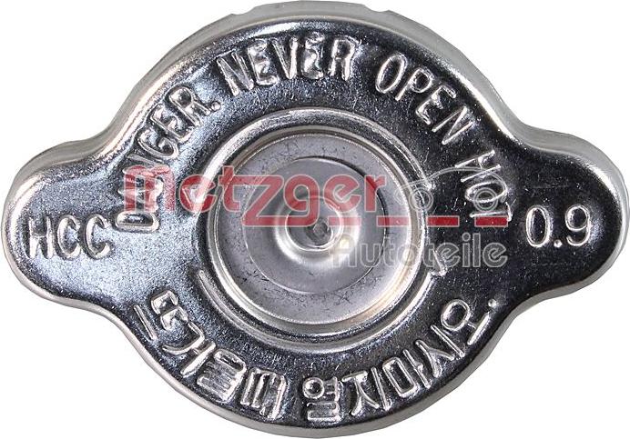 Metzger 2141038 - Крышка горловины радиатора autospares.lv