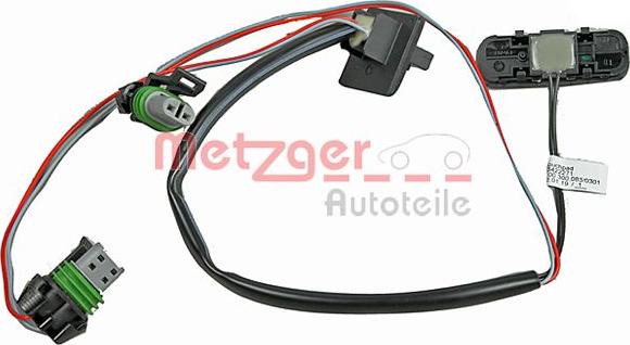 Metzger 2310558 - Выключатель, замок задней двери autospares.lv