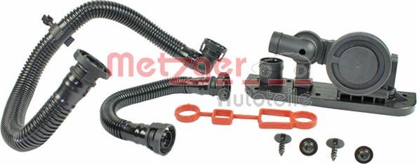 Metzger 2385048 - Ремонтный набор, вентиляция картера autospares.lv