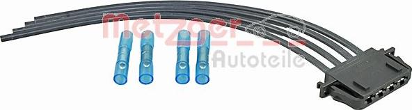 Metzger 2324056 - Ремкомплект кабеля, доп. резистор вентилятора кондиционера autospares.lv