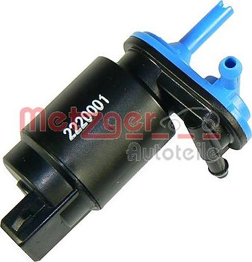 Metzger 2220001 - Водяной насос, система очистки окон autospares.lv