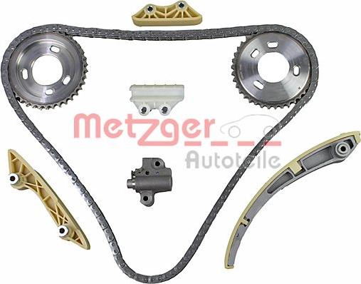 Metzger 7490045 - Комплект цепи привода распредвала autospares.lv