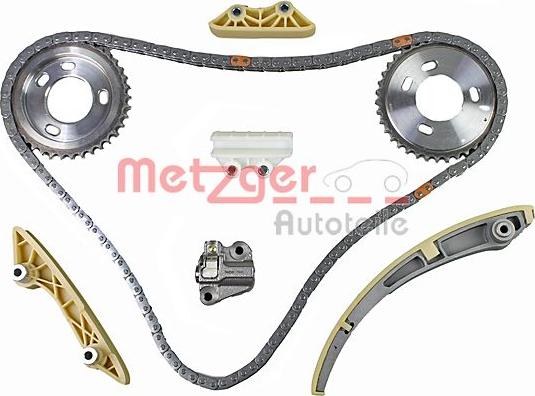 Metzger 7490046 - Комплект цепи привода распредвала autospares.lv