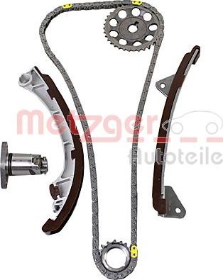 Metzger 7490043 - Комплект цепи привода распредвала autospares.lv