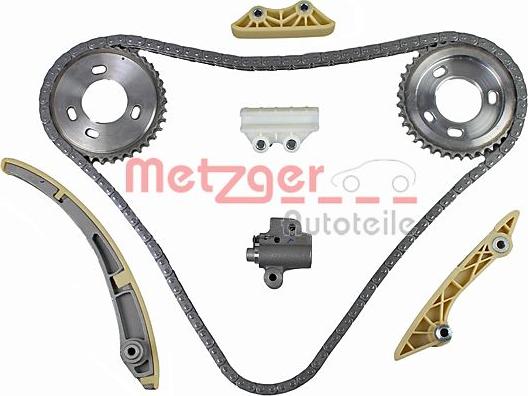 Metzger 7490047 - Комплект цепи привода распредвала autospares.lv