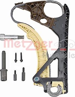 Metzger 7490063 - Комплект цепи привода распредвала autospares.lv