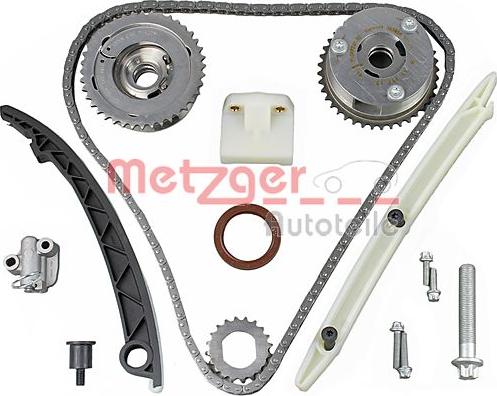 Metzger 7490005 - Комплект цепи привода распредвала autospares.lv