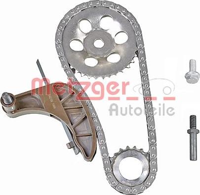 Metzger 7490017 - Комплект цепи привода распредвала autospares.lv