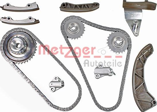 Metzger 7490039 - Комплект цепи привода распредвала autospares.lv