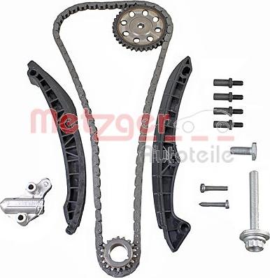 Metzger 7490034 - Комплект цепи привода распредвала autospares.lv