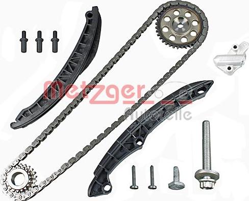 Metzger 7490035 - Комплект цепи привода распредвала autospares.lv