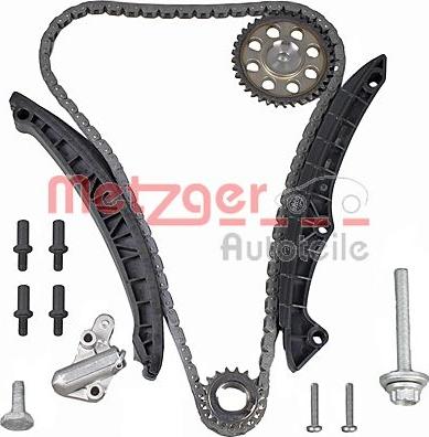 Metzger 7490023 - Комплект цепи привода распредвала autospares.lv