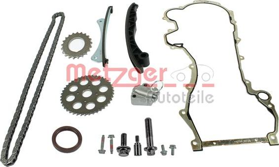 Metzger 7500009 - Комплект цепи привода распредвала autospares.lv