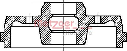 Metzger BT 9668 - Тормозной барабан autospares.lv