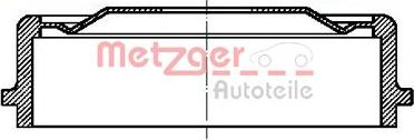 Metzger BT 9063 - Тормозной барабан autospares.lv